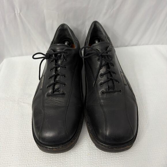 Mephisto Mens 11.5 Black Leather Goodyear Welt Air Relax Shoes - Picture 3 of 9